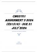 CMG3701 Assignment 3 2024 (891516) - DUE 31 July 2024