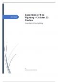 Essentials of Fire Fighting - Chapter 23 Review updated already passed