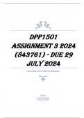 DPP1501 Assignment 3 2024 (843761) - DUE 29 July 2024