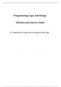 SOLUTIONS MANUAL FOR Programming Logic and Design 10th Edition Joyce Farrell (CHAPTERS 1-12)