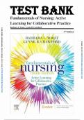 Test Bank for Fundamentals of Nursing: Active Learning for Collaborative Practice, 3rd Edition (Yoost, 2023) 9780323828093 (Complete 42 Chapters)