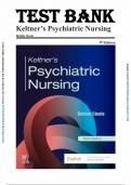 Test Bank for Psychiatric Nursing 9th Edition by Norman L. Keltner, Debbie Steele 9780323791960 (Complete 36 Chapters)