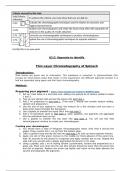 BTEC Applied Science Unit 2 Assignment C - Chromatography