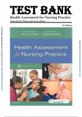Test Bank for Health Assessment for Nursing Practice, 6th Edition by Susan Fickertt Wilson, Jean Foret Giddens, 9780323377768 (Complete 24 Chapters)