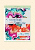 TEST BANK FOR GERONTOLOGIC NURSING 6TH EDITION BY MEINER WITH COMPLETE SOLUTION| CHAPTERS 1-29|GRADED A+