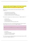  Advanced Cardiovascular Life Support (ACLS) Exam Version B (50 Questions & Answers). Actual 2024 Exam Updated Graded A.