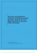 Brunner and Suddarth's Textbook of Medical-surgical Nursing- Chapter 39 Test || With Questions & Answers (100% Accurate)