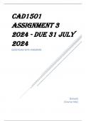 CAD1501 Assignment 3 2024 - DUE 31 July 2024