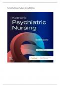 Test Bank For Keltner’s Psychiatric Nursing, 9th Edition