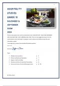 Grade 12 Hospitality Studies Prelim&Final 2024