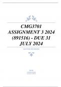 CMG3701 Assignment 3 2024 (891516) - DUE 31 July 2024