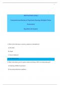 Advanced Practice Psychiatric Nursing 2nd Edition  Comprehensive Review of Psychiatric Nursing: Multiple Choice Assessment Questions & Answers