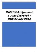 INC3701 Assignment 4 2024 (867676) - DUE 24 July 2024