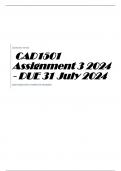 CAD1501 Assignment 3 2024 - DUE 31 July 2024