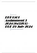 DPP1501 Assignment 3 2024 (843761) - DUE 29 July 2024