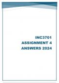 INC3701 ASSIGNMENT 4 ANSWERS 2024 DUE DATE 24 JULY 2024