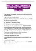 NSG 530 – QUIZ 2 EXAM WITH QUESTIONS AND ANSWERS 2024-2025