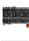 Business Law 1 - Law of Purchase and Sale