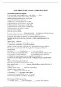 CBSE - English - Grammar - Class 10 - Worksheet