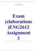 Exam (elaborations) ENG2612  Assignment 3 (COMPLETE ANSWERS) 2024 (831460) - DUE 1 August 2024  •	Course •	Applied English Language for Foundation (ENG2612) •	Institution •	University Of South Africa (Unisa) •	Book •	Foundations for Teaching English as a 