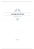 San Diego City Fire Test Question and answers rated A+