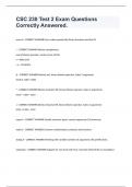 CSC 230 Test 2 Exam Questions Correctly Answered.