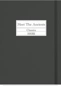 CLAS 160 Meet the Ancients: Gateway to Greece and Rome (Module 1)