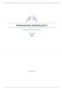 Measurement and data part 3 Question and answers rated A+