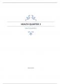 HEALTH QUARTER 3 Questions with complete solution 