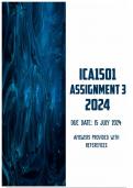 ICA1501 Assignment 3 2024 | Due 15 July 2024