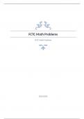 FCTC Math Problems Questions with complete solution 