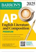 AP English Literature and Composition Premium, 2025: Prep Book with 8 Practice Tests + Comprehensive Review + Online Practice (Barron's AP Prep) Premium Edition