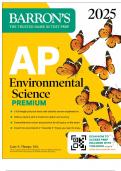 AP Environmental Science Premium, 2025: Prep Book with 5 Practice Tests + Comprehensive Review + Online Practice (Barron’s AP Prep)