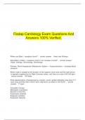  Fisdap Cardiology Exam Questions And Answers 100% Guaranteed Success.