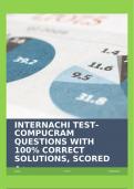 INTERNACHI TEST- COMPUCRAM QUESTIONS WITH 100% CORRECT SOLUTIONS, SCORED A+