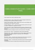 CAIB 2 EXAM STUDY GUIDE | CAIB2 MOCK FINAL