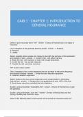 CAIB 1 - CHAPTER 1: INTRODUCTION TO GENERAL INSURANCE