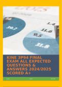 KINE 3P94 FINAL EXAM ALL EXPECTED QUESTIONS & ANSWERS 2024/2025 SCORED A+