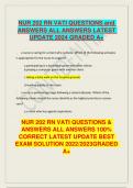 NURS 21000 HESI Med-Surg Exam Questions andAnswers Graded A+ Latest update 2024