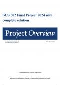 SCS 502 Final Project 2024 with complete solution