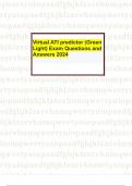 Virtual ATI predictor (Green Light) Exam Questions and Answers 2024-2025