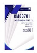 CMG3701 Assignment 3 (COMPLETE  QUESTIONS & ANSWERS) 2024 ) DUE 31 July 2024