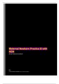 Maternal Newborn Practice B with NGN verified answers