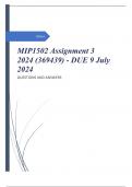 MIP1502 Assignment 3 2024 (369439) - DUE 9 July 2024