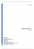 PL4 OPDRACHTEN VOLLEDIG UITGEWERKT: klinisch redeneren, verpleegkundig leiderschap en normatieve professionalisering beoordeeld met 7,6!!!