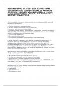 HESI MED SURG 1 LATEST 2024 ACTUAL EXAM  QUESTIONS AND CORRECT DETAILED ANSWERS  (VERIFIED ANSWERS) ALREADY GRADED A+ WITH  COMPLETE QUESTIONS 