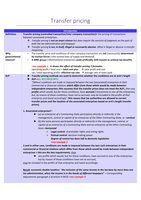 Korte samenvatting transfer pricing