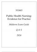 (Purdue) NU465 Public Health Nursing - Evidence for Pratice Midterm Exam Guide Q & S 2024