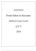 (UNE) ANCH110 From Solon to Socrates Midterm Exam Guide Q & S 2024.