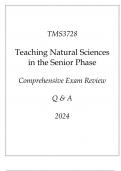 (UNISA) TMS3728 Teaching Natural Sciences in the Senior Phase Comprehensive Exam Review 2024